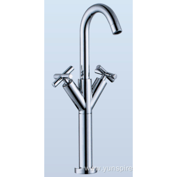 Double Handle Raised Basin Faucet